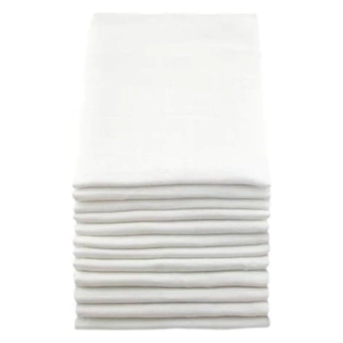 MuslinZ 12 Pack Muslin Squares 70x70cm - White - mezetto ebebek ebebek