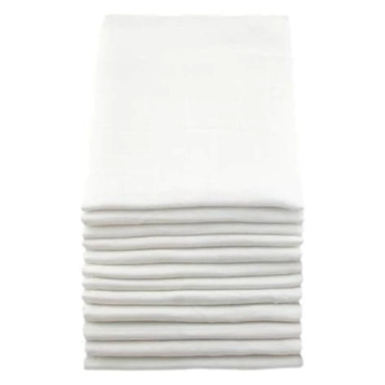 MuslinZ 12 Pack Muslin Squares 70x70cm - White - mezetto ebebek ebebek