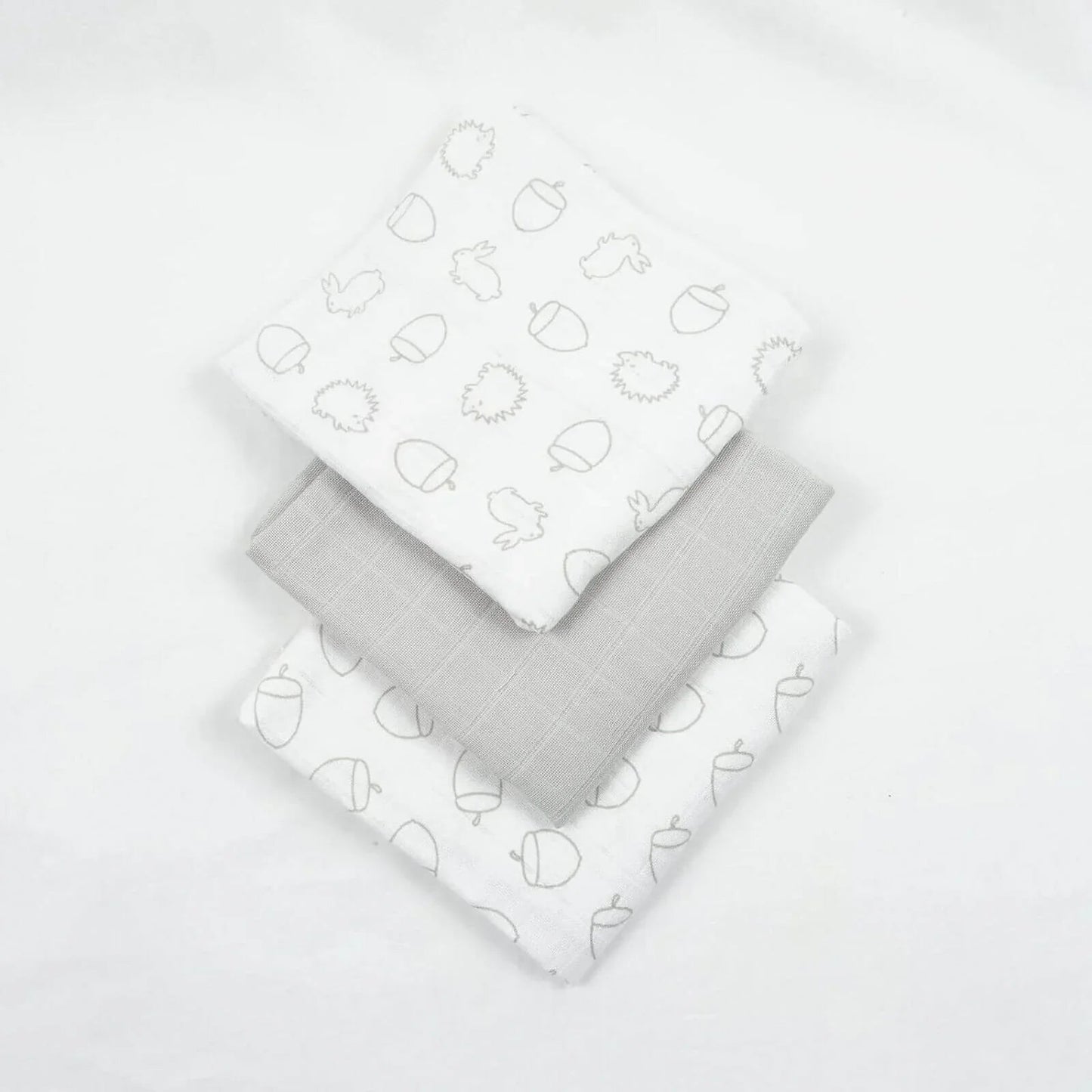 MuslinZ 12 Pack Muslin Squares 70x70cm - Woodland - mezetto ebebek ebebek