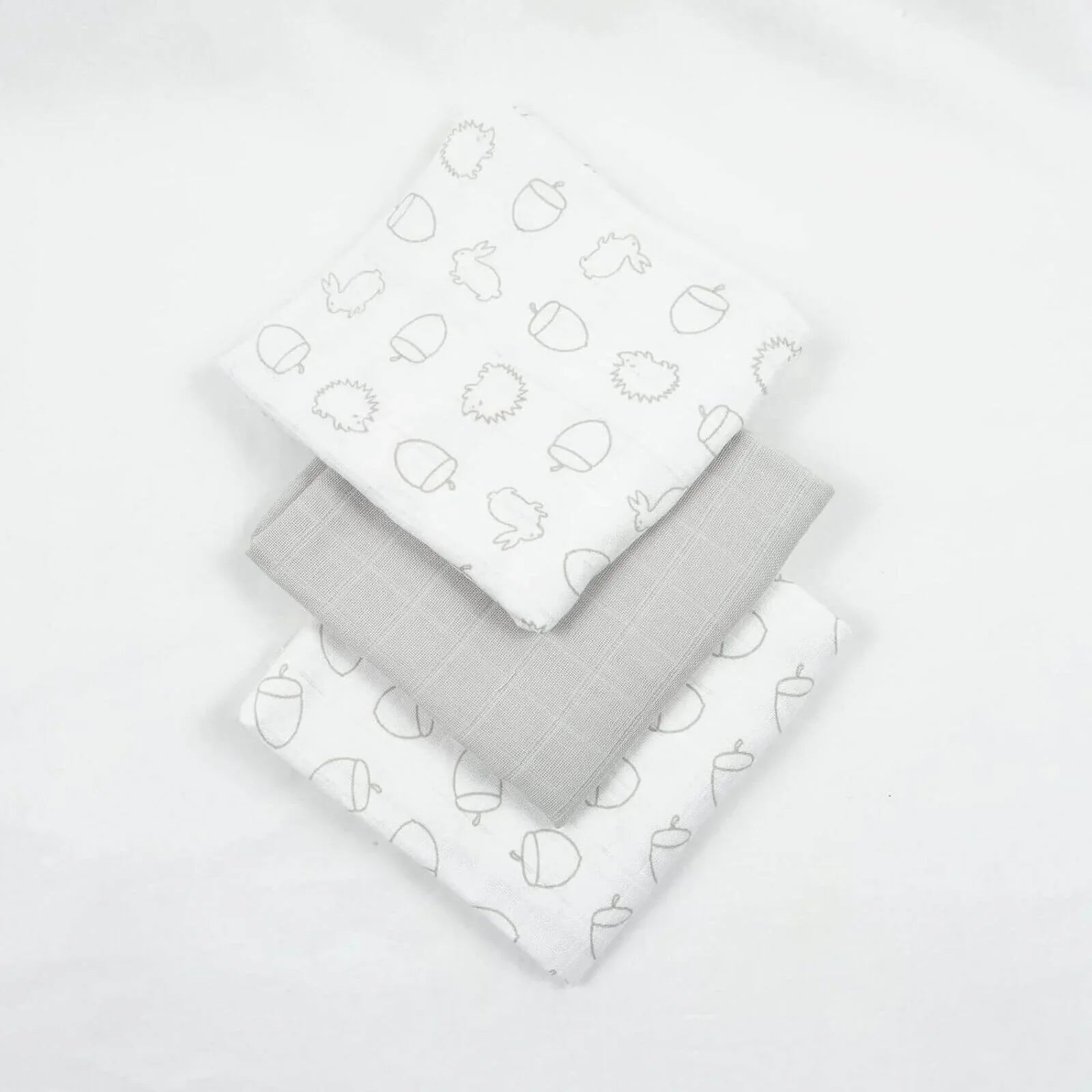 MuslinZ 12 Pack Muslin Squares 70x70cm - Woodland - mezetto ebebek ebebek