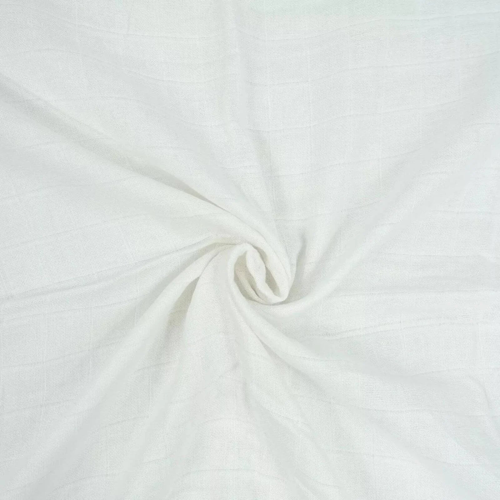 MuslinZ 3 Pack Bamboo/Organic Cotton Muslin Squares 70x70cm - White - mezetto ebebek ebebek