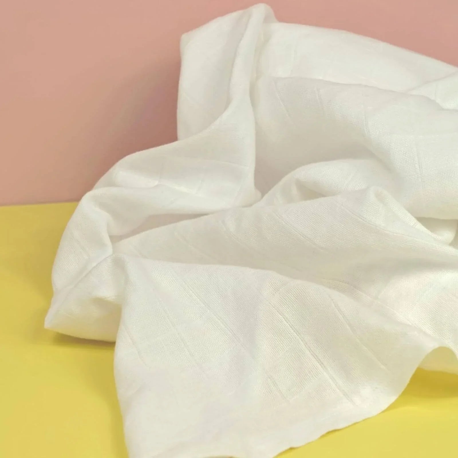 MuslinZ 3 Pack Bamboo/Organic Cotton Muslin Squares 70x70cm - White - mezetto ebebek ebebek