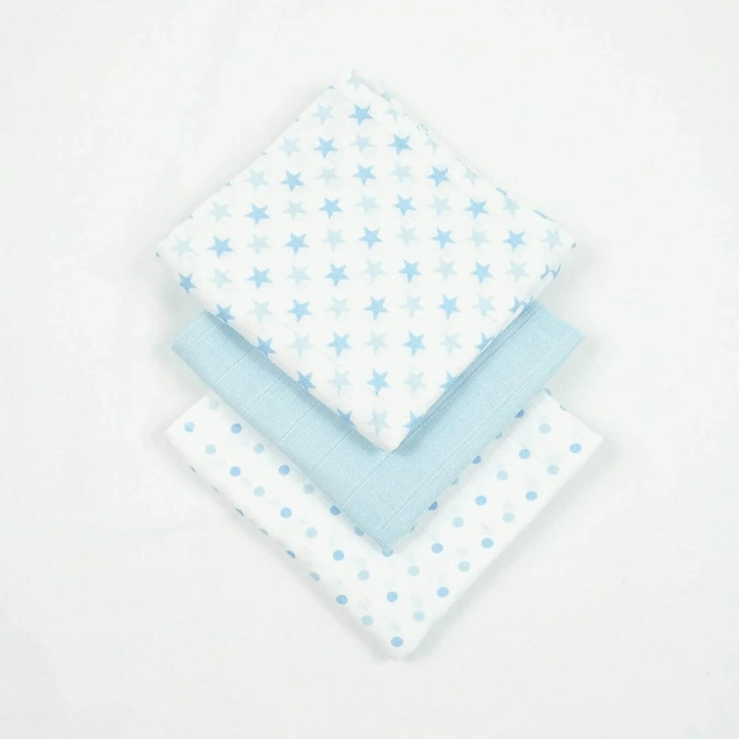 MuslinZ 6 Pack Muslin Squares 70x70cm - Blue - mezetto ebebek ebebek