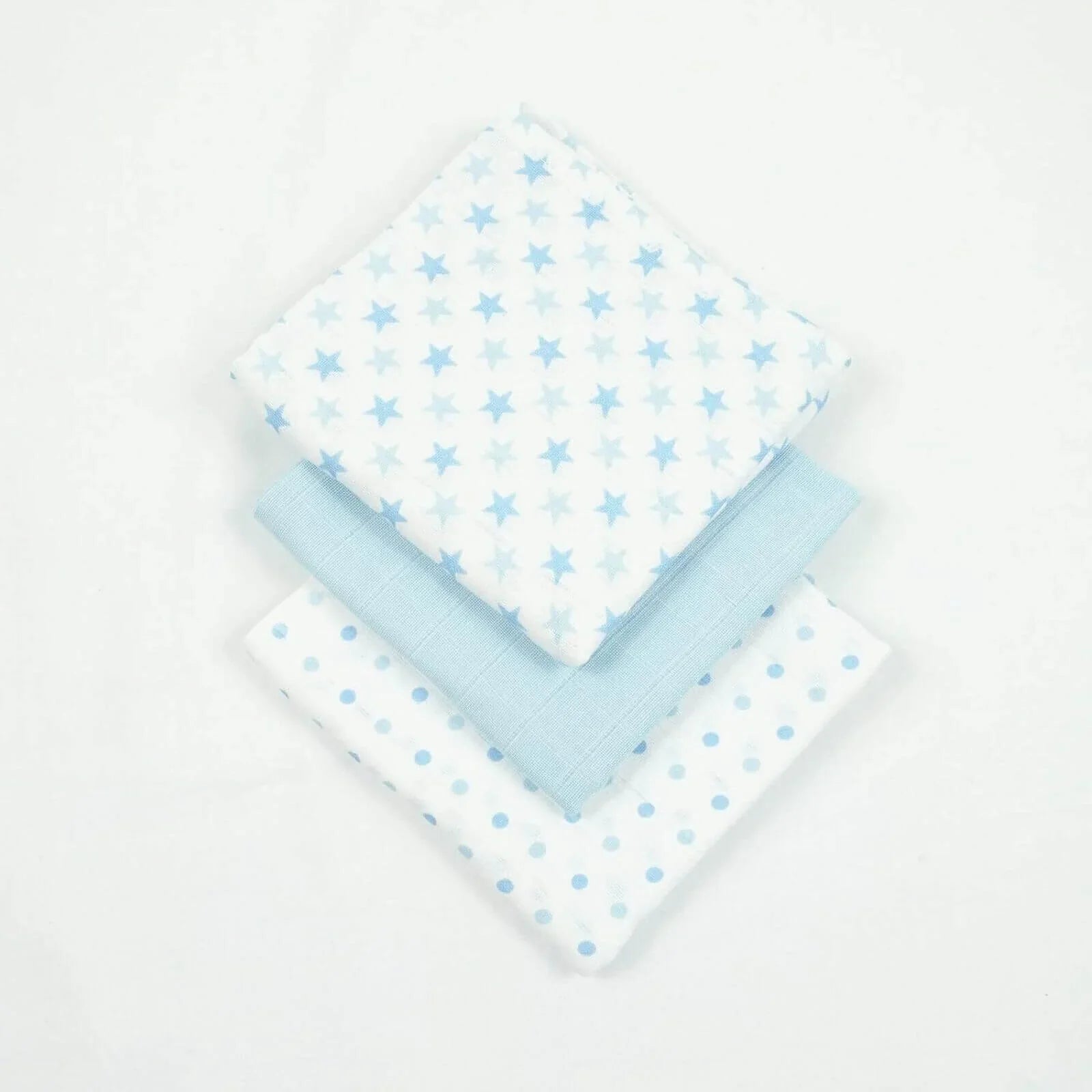 MuslinZ 6 Pack Muslin Squares 70x70cm - Blue - mezetto ebebek ebebek