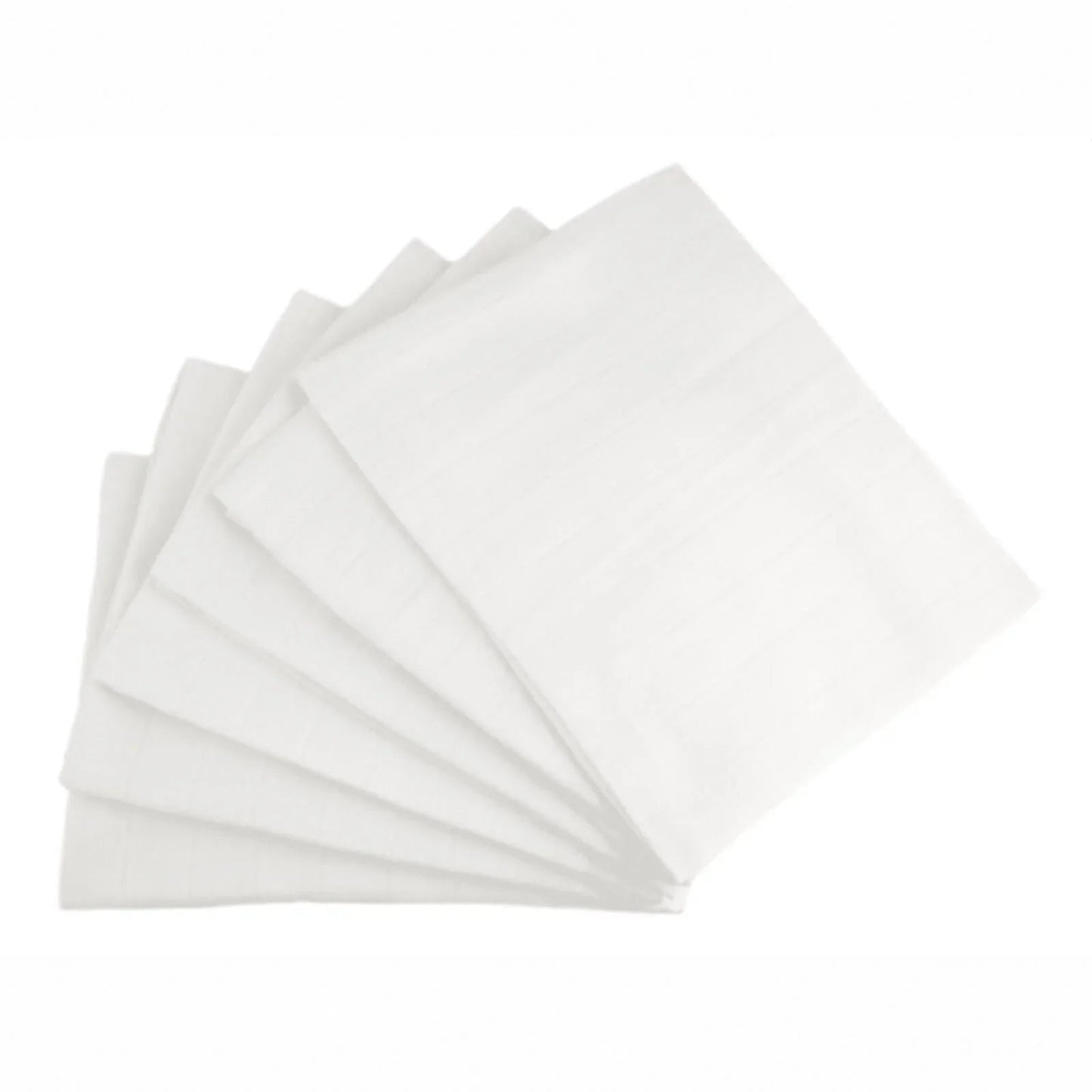 MuslinZ 6 Pack Muslin Squares 70x70cm - White - mezetto ebebek ebebek