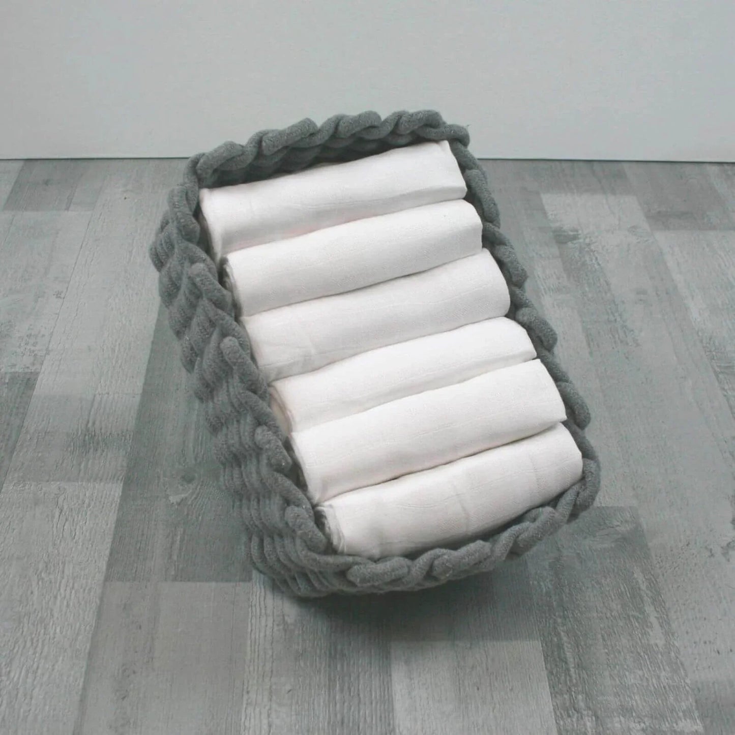 MuslinZ 6 Pack Muslin Squares 70x70cm - White - mezetto ebebek ebebek