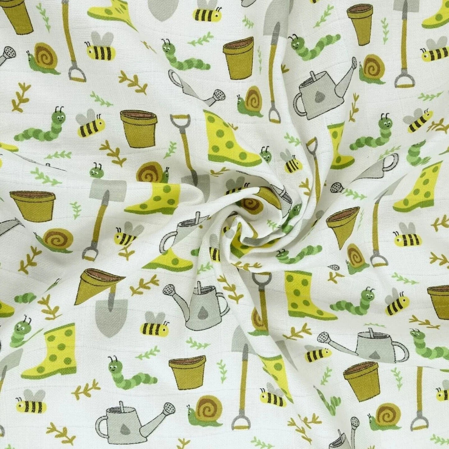 MuslinZ 6 Pack Organic Cotton Muslin Squares 70x70cm - Garden - mezetto ebebek ebebek
