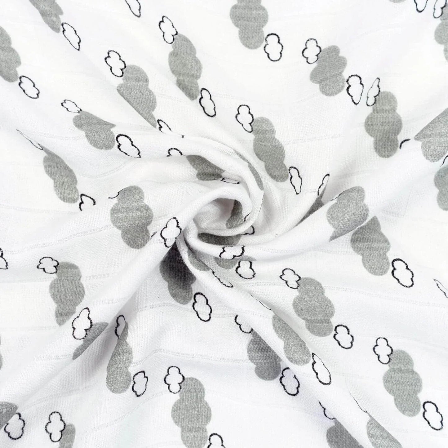 MuslinZ Bamboo/Organic Cotton Muslin Set - Grey Cloud - mezetto ebebek ebebek