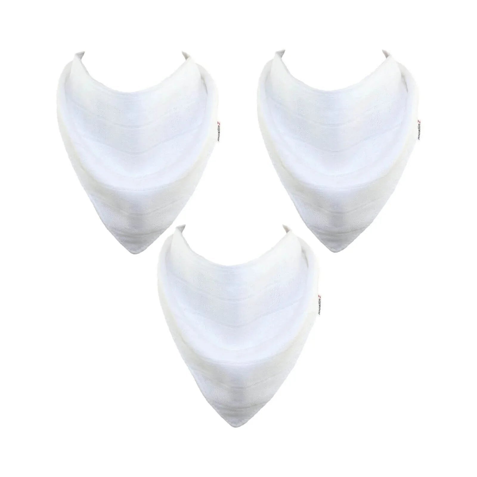 MuslinZ Bamboo/Organic Cotton Muslin Set - White - mezetto ebebek ebebek