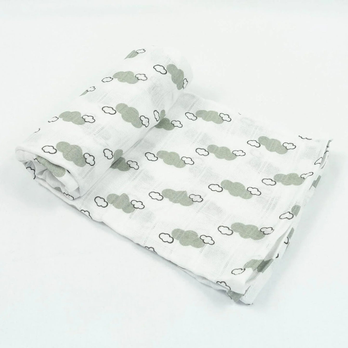 MuslinZ Bamboo/Organic Cotton Muslin Swaddle 120x120cm - Grey Cloud - mezetto ebebek ebebek