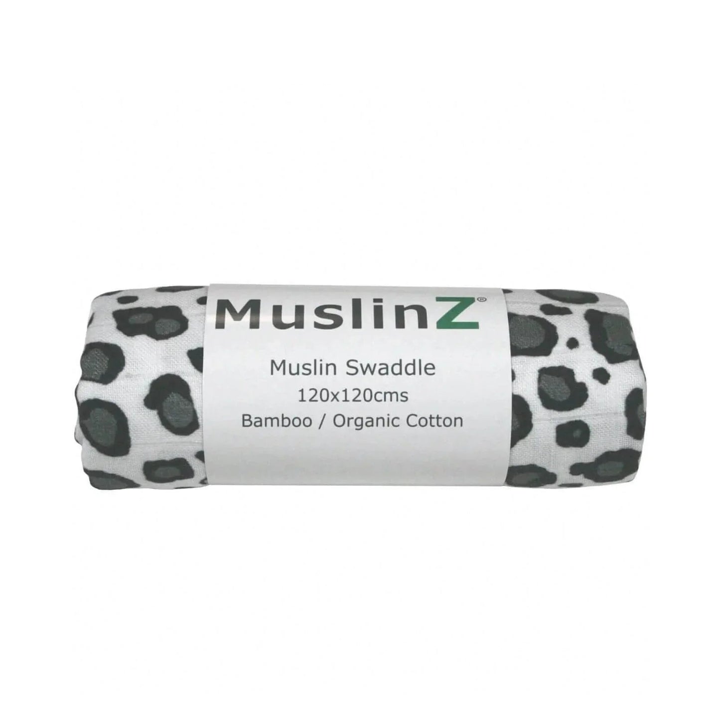 MuslinZ Bamboo/Organic Cotton Muslin Swaddle 120x120cm - Leopard - mezetto ebebek ebebek