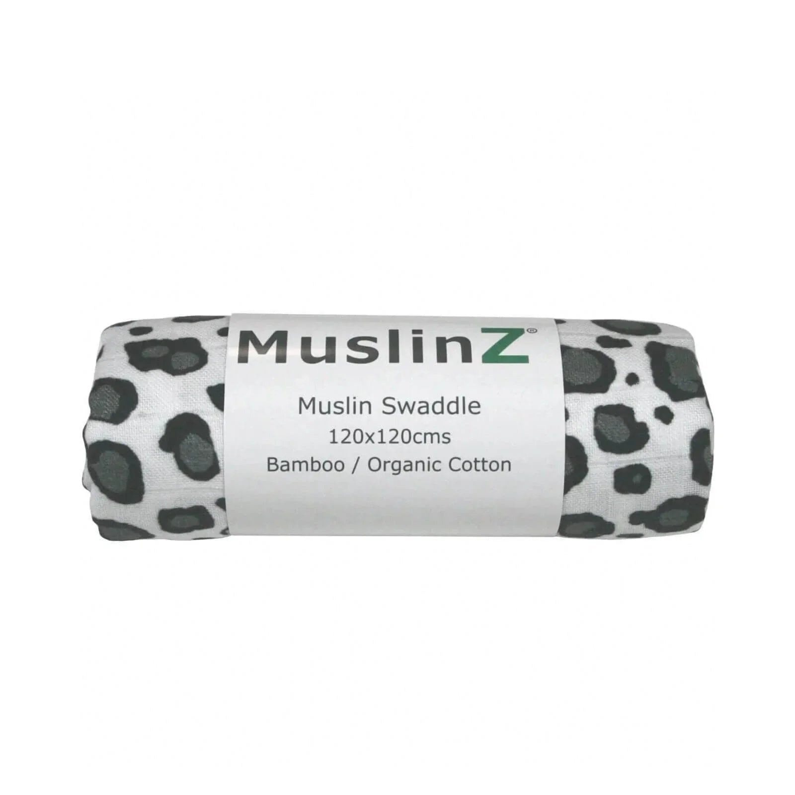 MuslinZ Bamboo/Organic Cotton Muslin Swaddle 120x120cm - Leopard - mezetto ebebek ebebek
