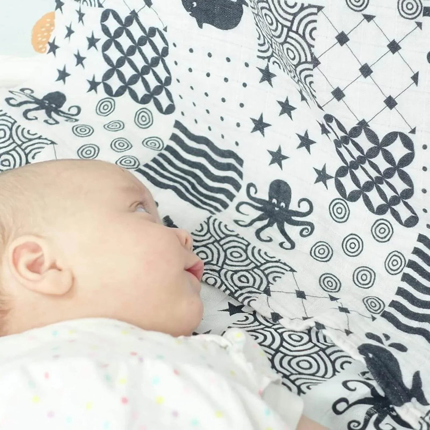 MuslinZ Bamboo/Organic Cotton Muslin Swaddle 120x120cm - Sensory - mezetto ebebek ebebek
