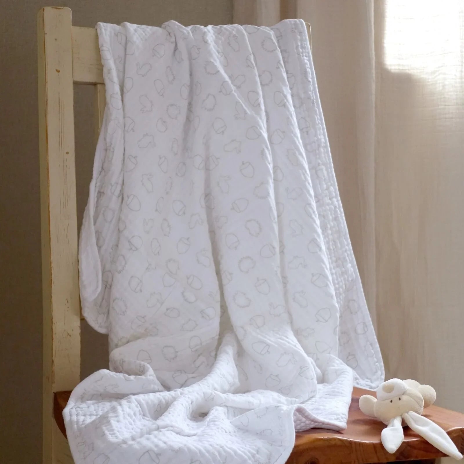 MuslinZ Muslin Blanket 120cm - Woodland - mezetto ebebek ebebek