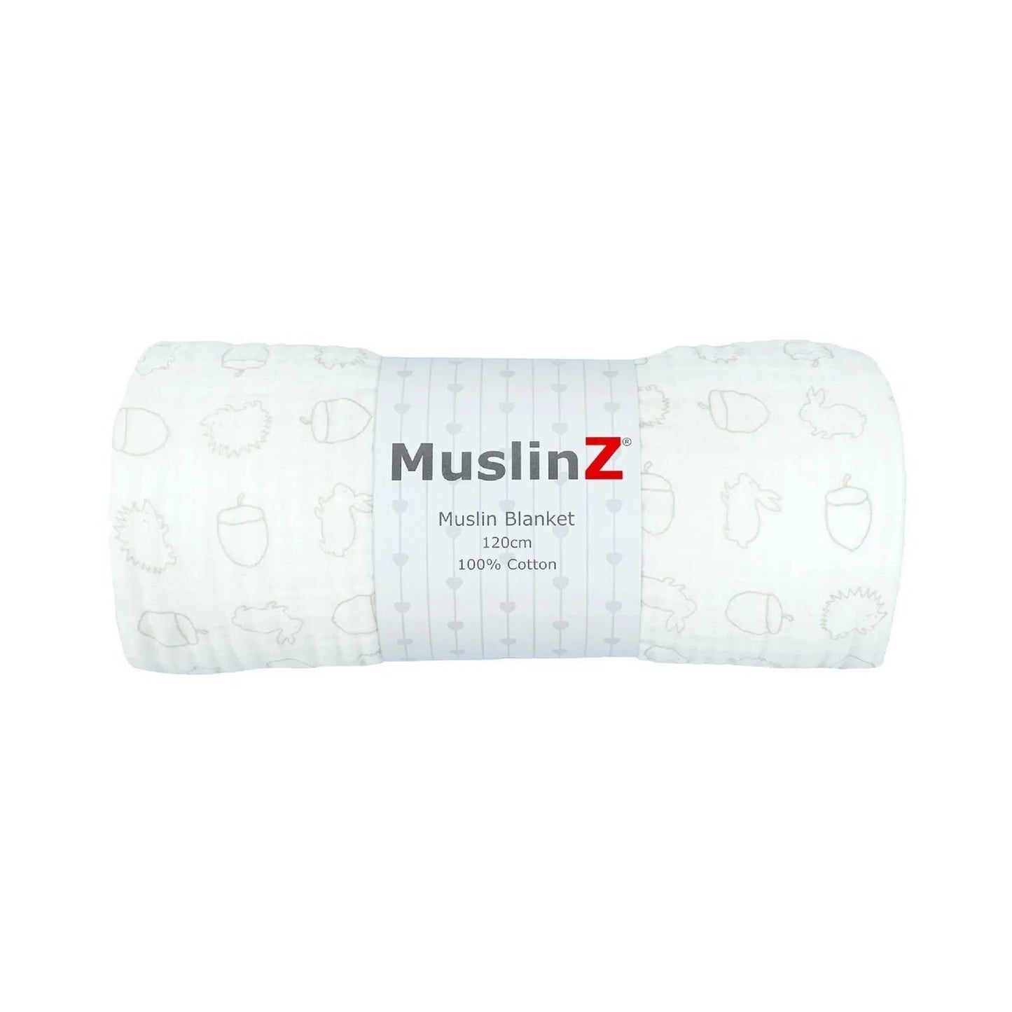MuslinZ Muslin Blanket 120cm - Woodland - mezetto ebebek ebebek