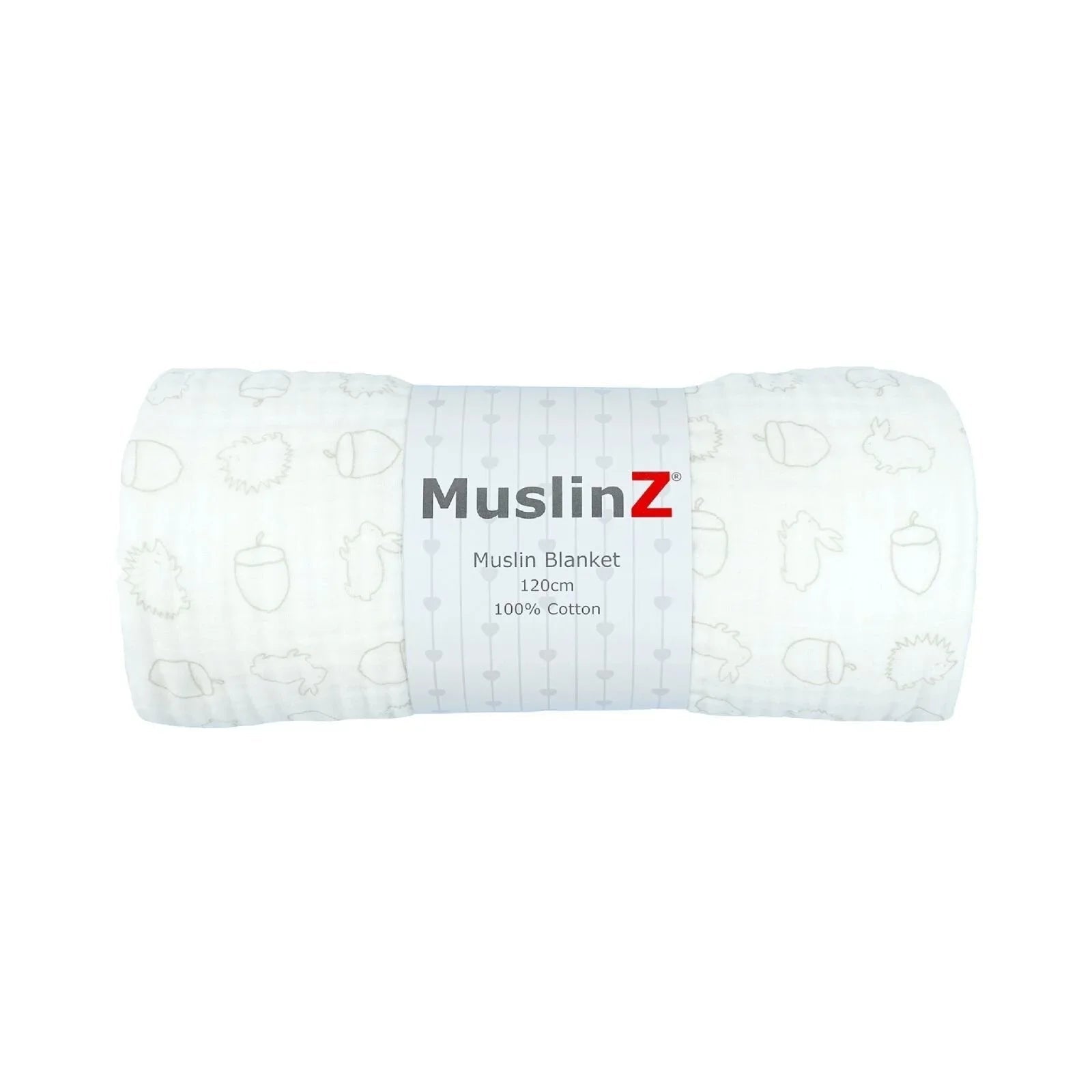 MuslinZ Muslin Blanket 120cm - Woodland - mezetto ebebek ebebek