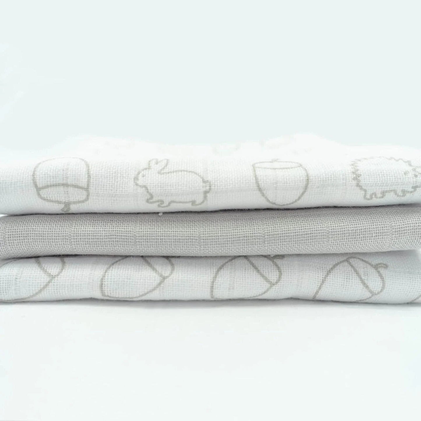 MuslinZ Muslin Squares 70x70cm 6 pcs - Woodland - mezetto ebebek ebebek