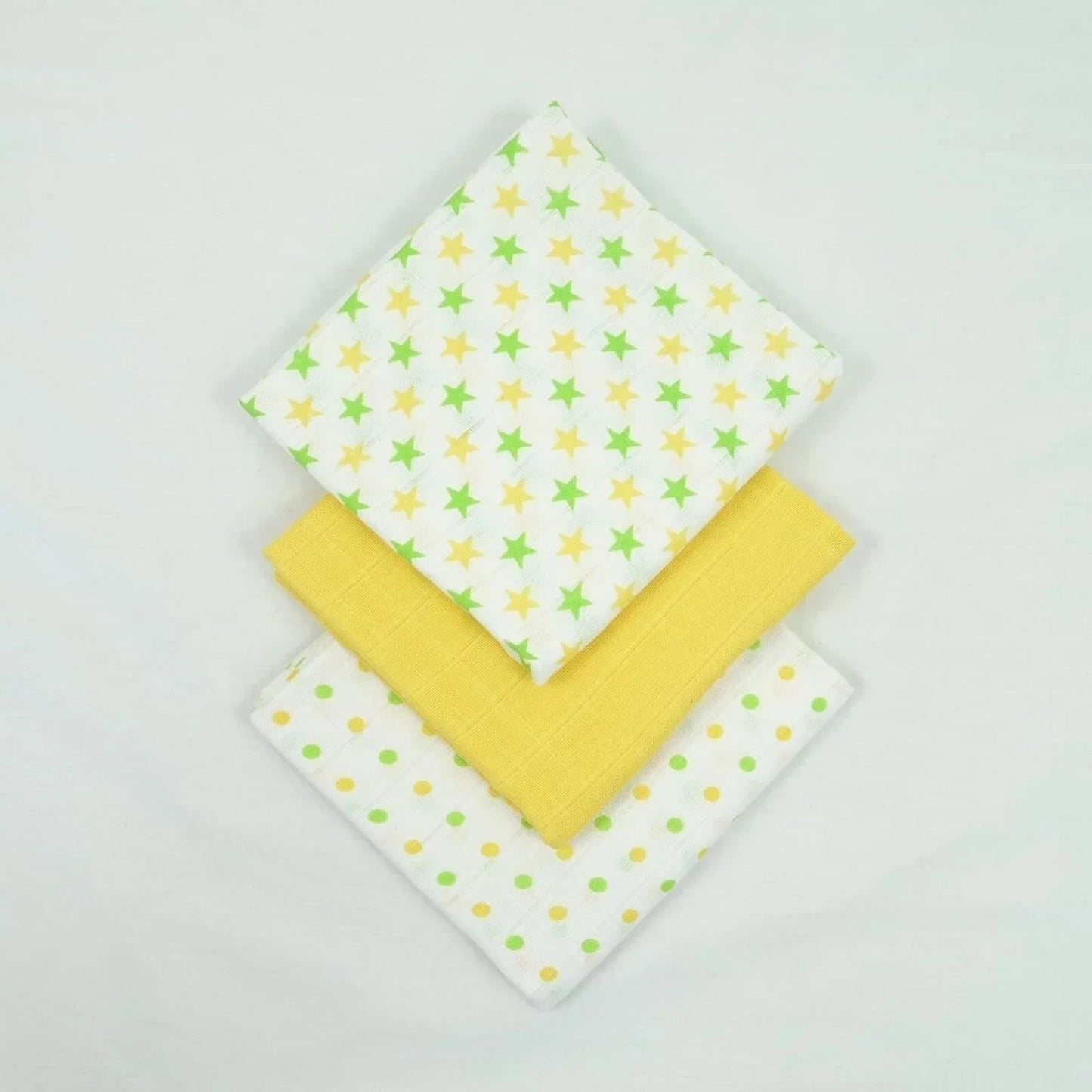 MuslinZ Muslin Squares 70x70cm 6 pcs - Yellow - mezetto ebebek ebebek