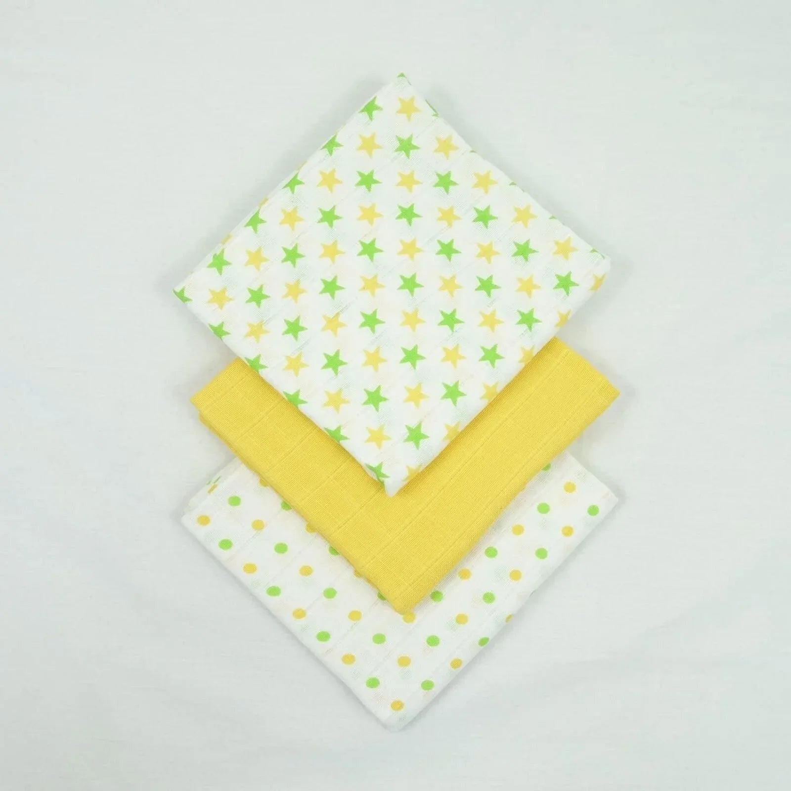 MuslinZ Muslin Squares 70x70cm 6 pcs - Yellow - mezetto ebebek ebebek