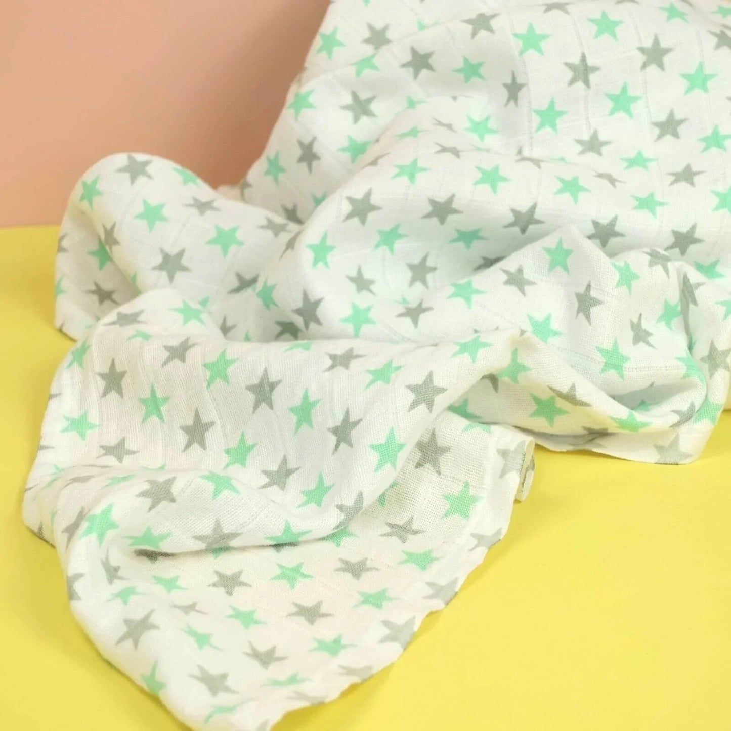 MuslinZ Muslin Swaddles 100x90cm 2 pcs - Mint - mezetto ebebek ebebek