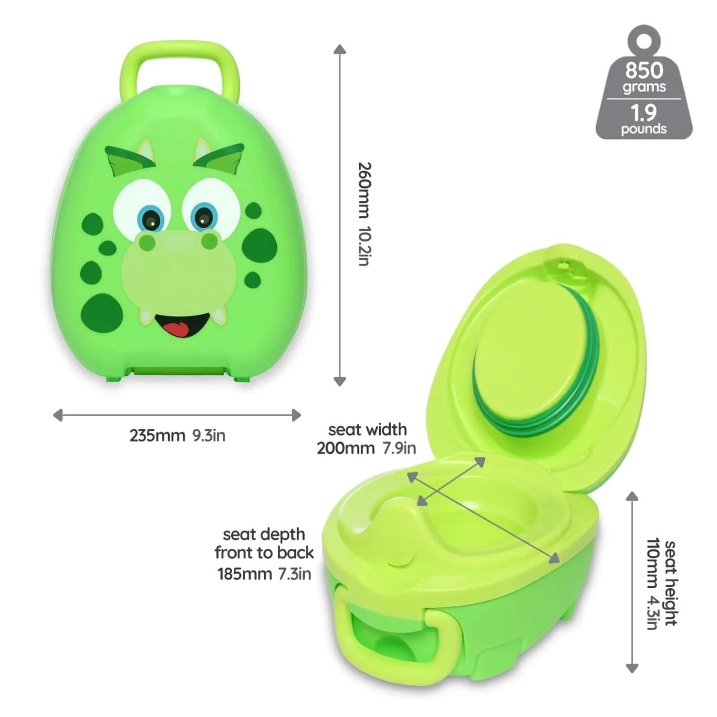 My Carry Potty - Dinosaur - mezetto ebebek ebebek