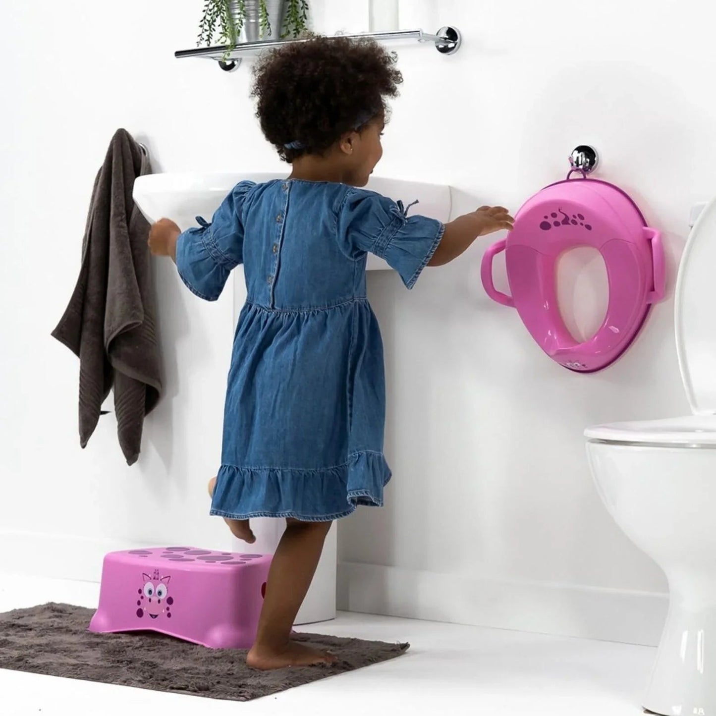 My Carry Potty - My Little Step Stool - Pink Dragon - mezetto ebebek ebebek