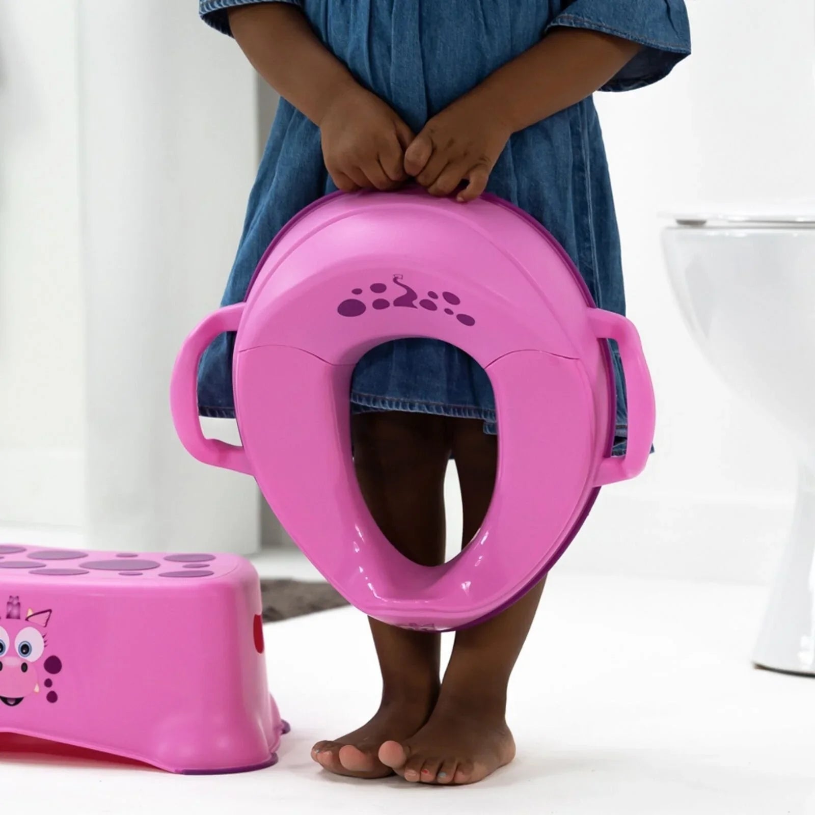 My Carry Potty - My Little Trainer Seat - Pink Dragon - mezetto ebebek ebebek