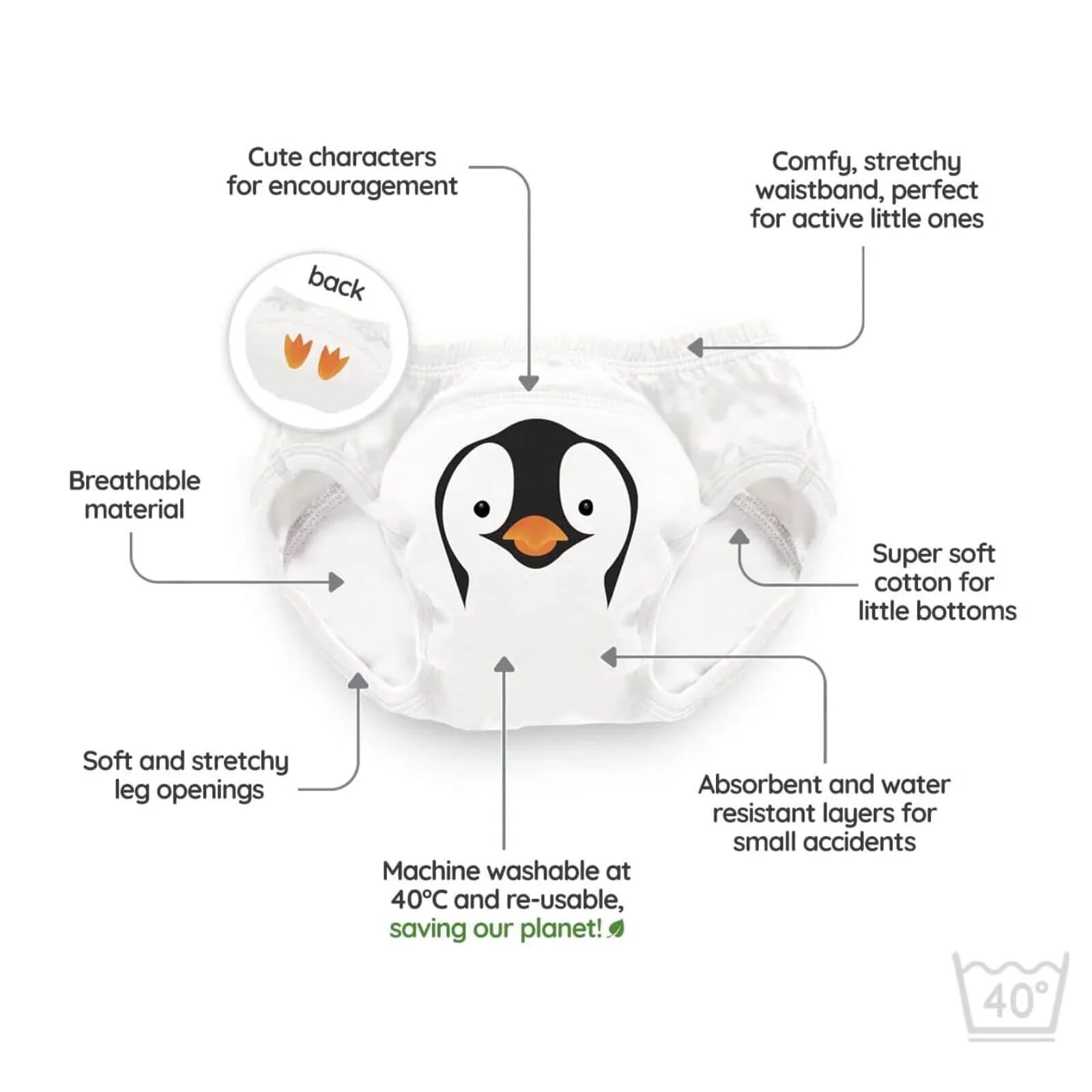 My Carry Potty - My Little Training Pants - Penguin - mezetto ebebek ebebek