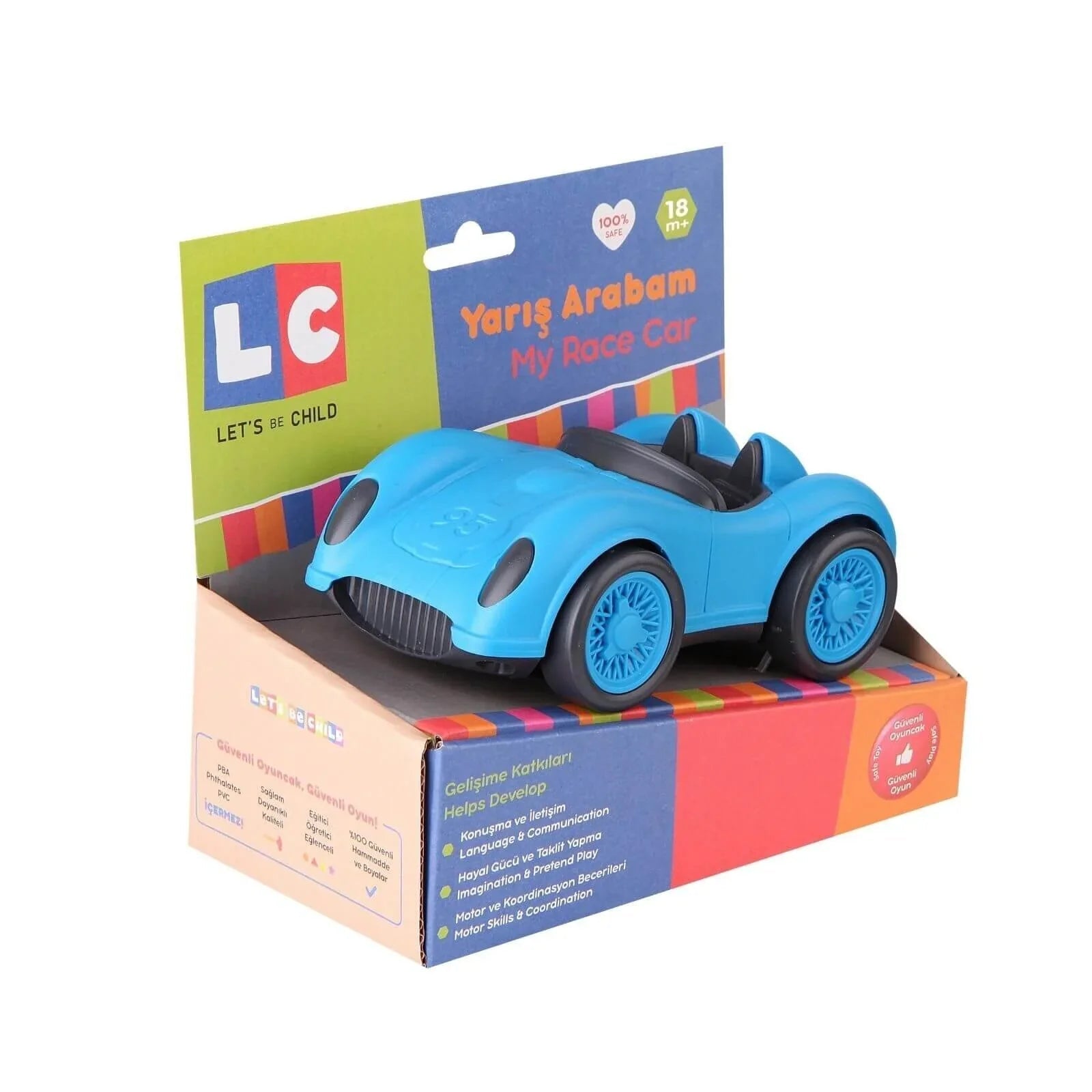 My LC Race Car With Box Assorted - mezetto ebebek ebebek