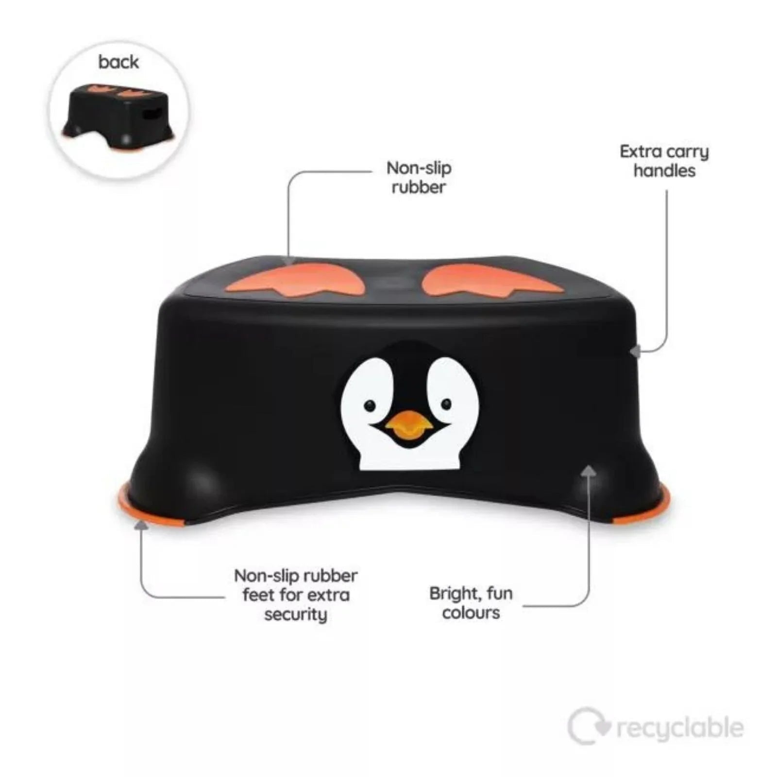 My Little Step Stool - Penguin - mezetto ebebek ebebek
