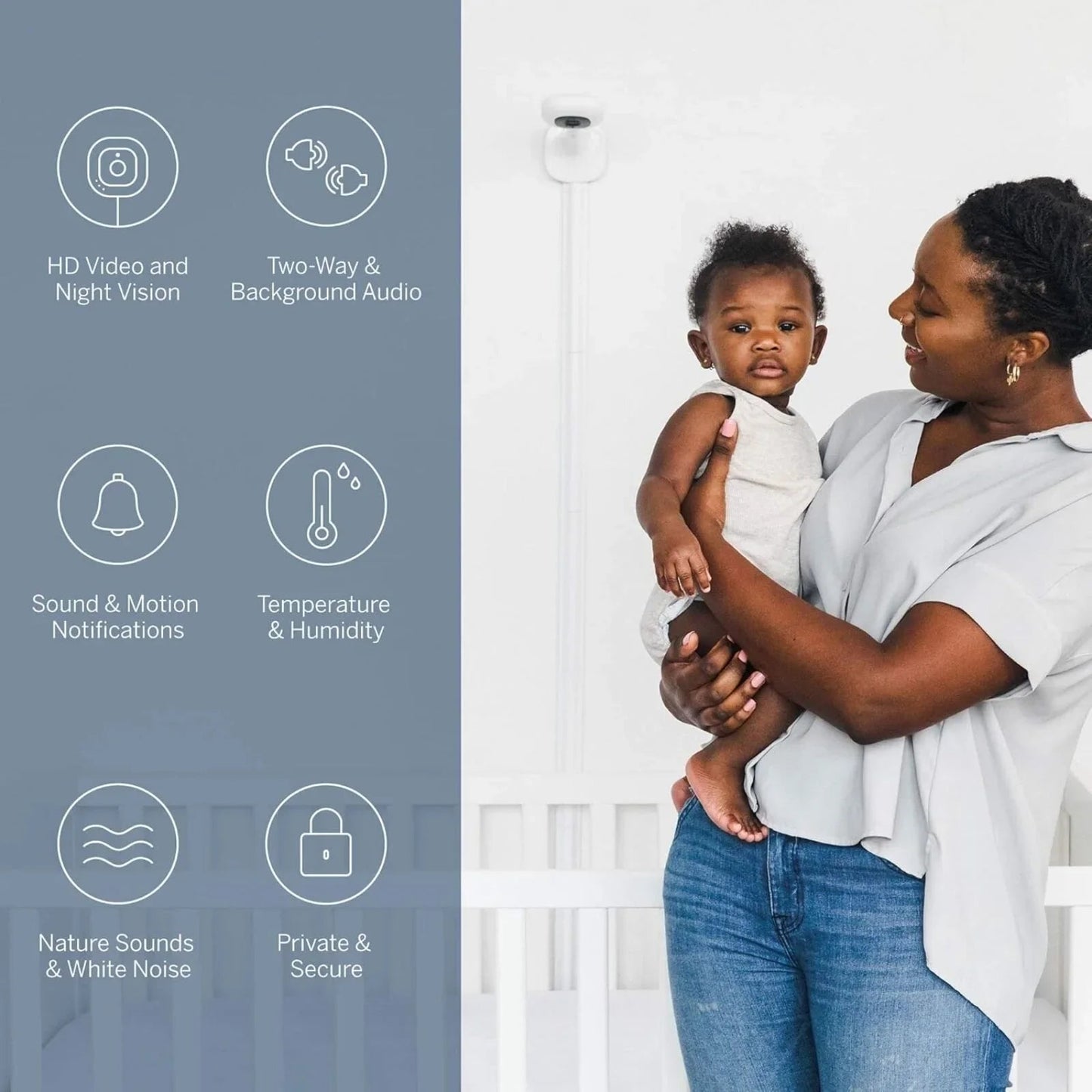 Nanit Pro Baby Monitor & Wall Mount - mezetto ebebek ebebek