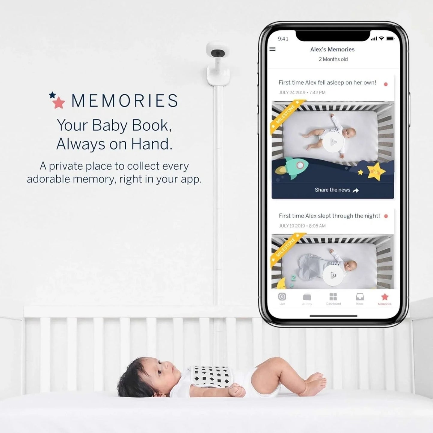 Nanit Pro Baby Monitor & Wall Mount - mezetto ebebek ebebek