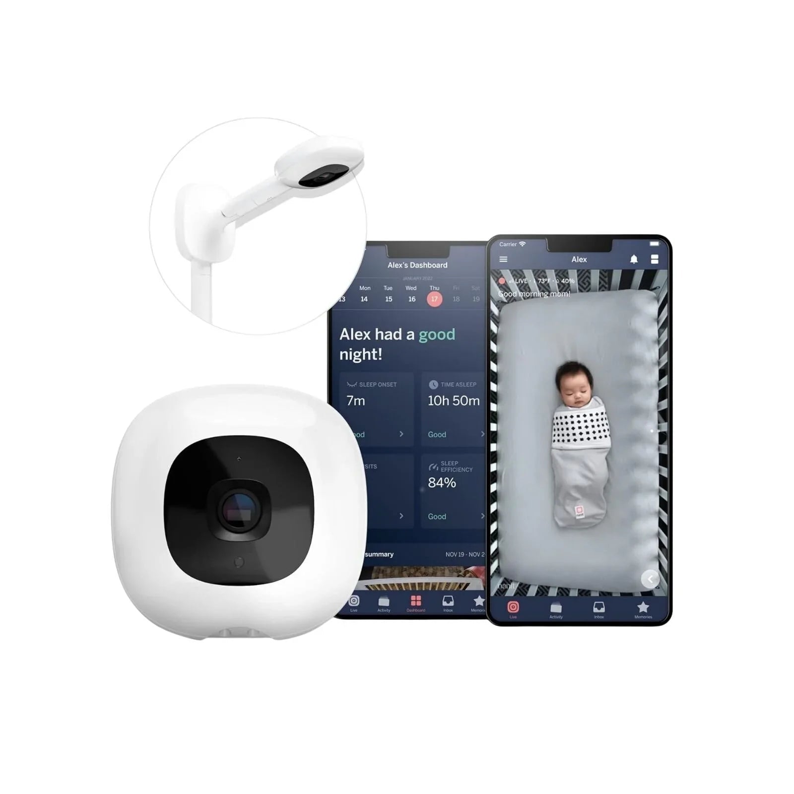 Nanit Pro Baby Monitor & Wall Mount - mezetto ebebek ebebek