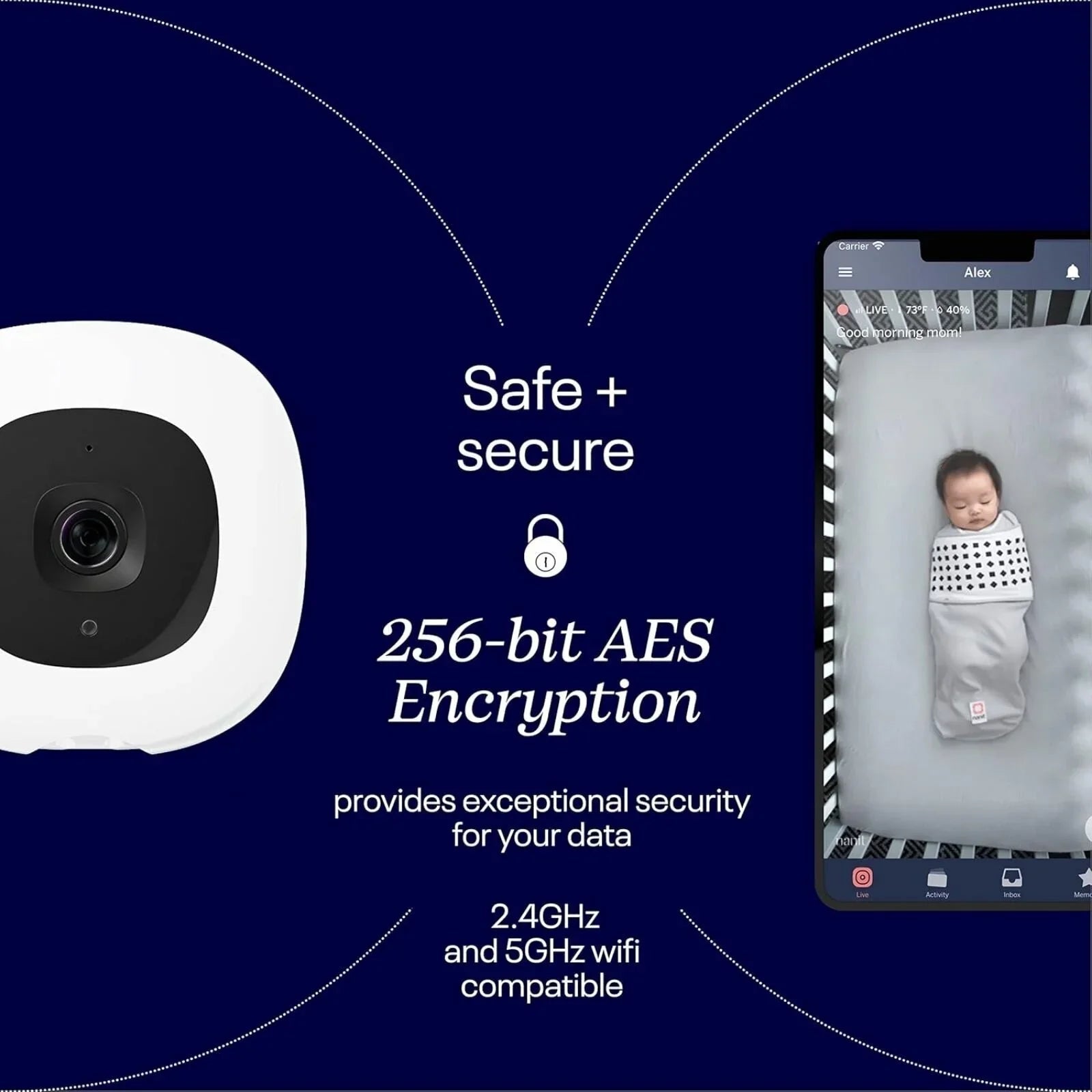 Nanit Pro Baby Monitor & Wall Mount - mezetto ebebek ebebek
