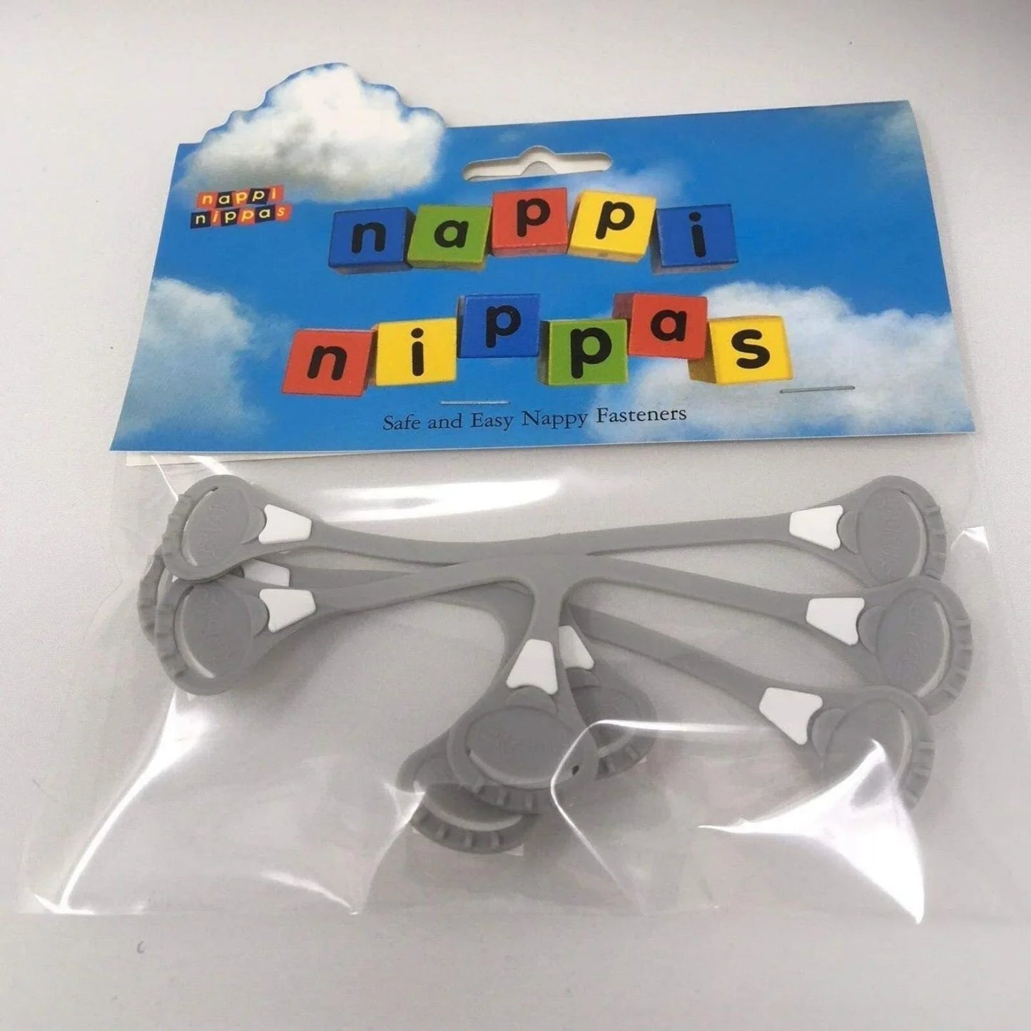Nappi Nippas No Pin Fasten - Grey - mezetto ebebek ebebek