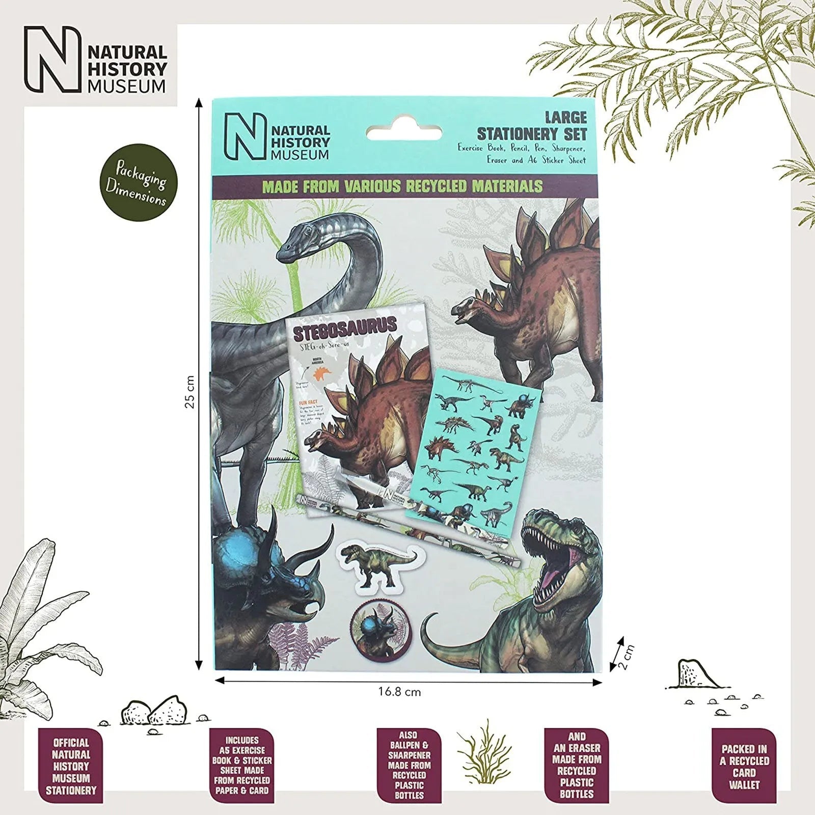 National History Museum Large Stationery Set - mezetto ebebek ebebek