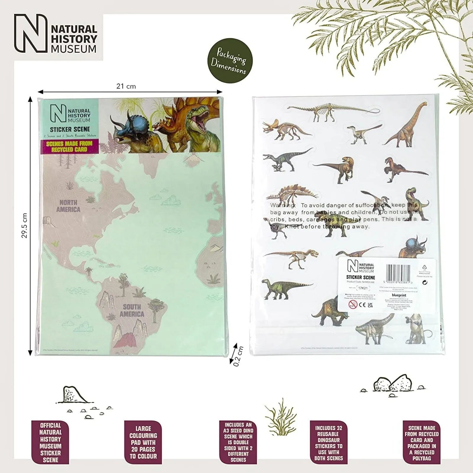 National History Museum Sticker Scene - mezetto ebebek ebebek