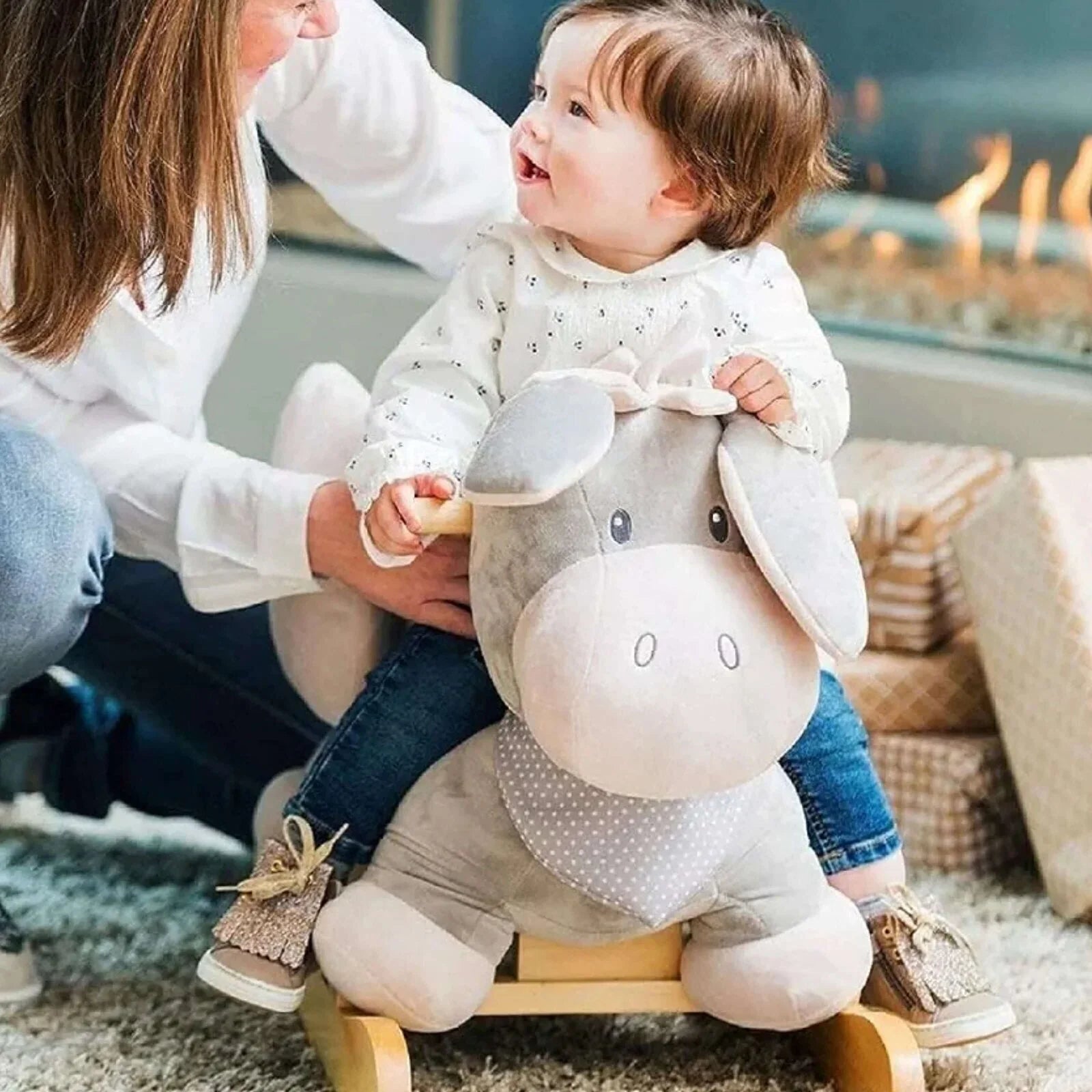 Nattou Cappuccino Donkey Rocker - mezetto ebebek ebebek