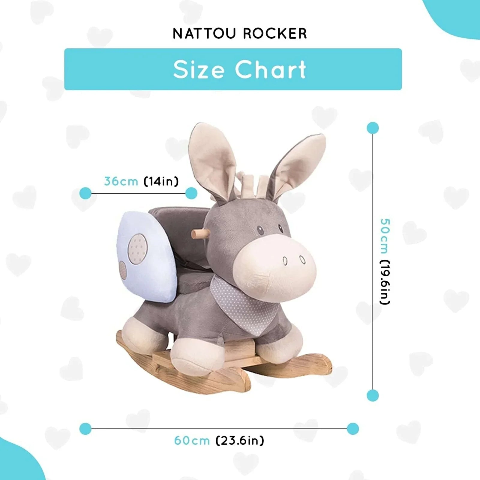 Nattou Cappuccino Donkey Rocker - mezetto ebebek ebebek