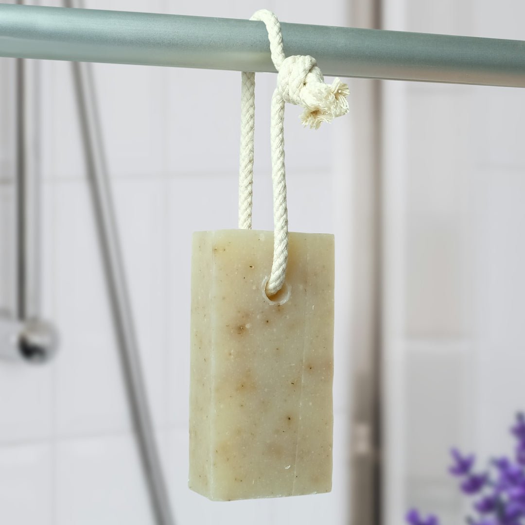 Natural Soap On A Rope - 'Classic' Lavender 125g - mezetto Friendly Soap Friendly Soap