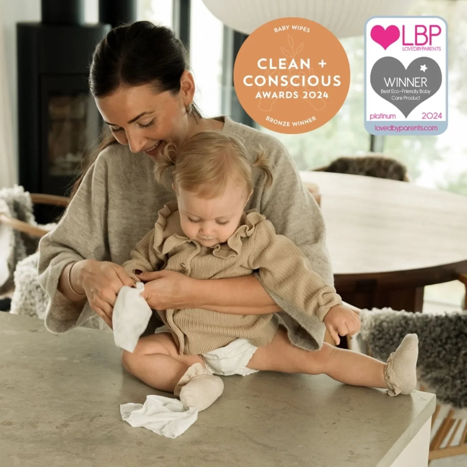 Naty Compostable XXL Baby Wipes 50 pcs - mezetto ebebek ebebek