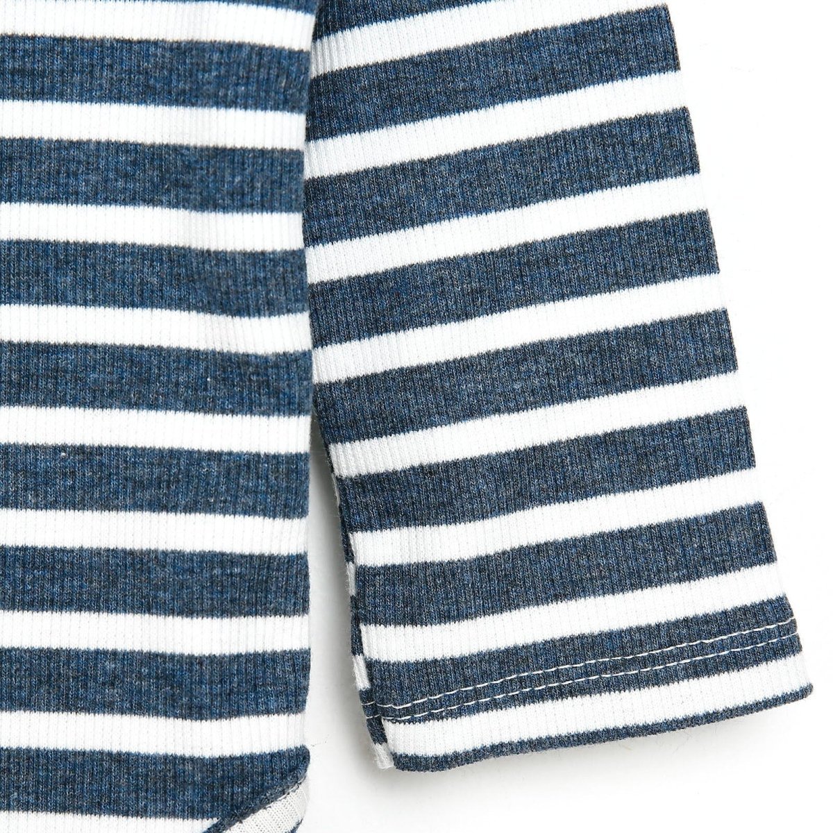 Newborn Fashion Club Long Sleeve Bodysuit - Indigo - mezetto ebebek ebebek