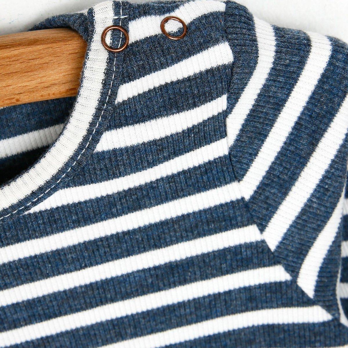 Newborn Fashion Club Long Sleeve Bodysuit - Indigo - mezetto ebebek ebebek
