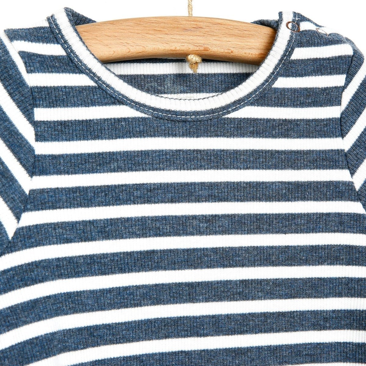 Newborn Fashion Club Long Sleeve Bodysuit - Indigo - mezetto ebebek ebebek