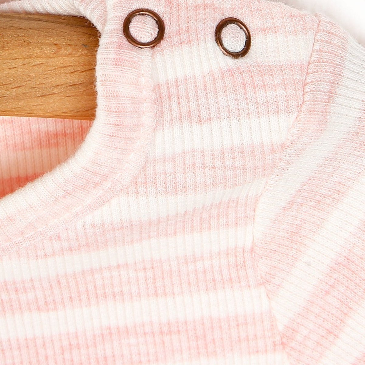 Newborn Fashion Club Long Sleeve Bodysuit - Light Pink - mezetto ebebek ebebek