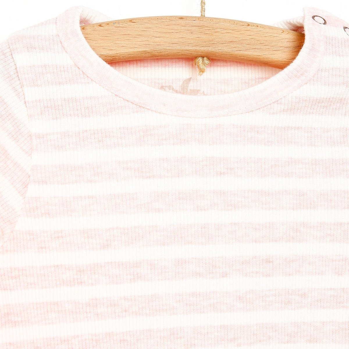 Newborn Fashion Club Long Sleeve Bodysuit - Light Pink - mezetto ebebek ebebek