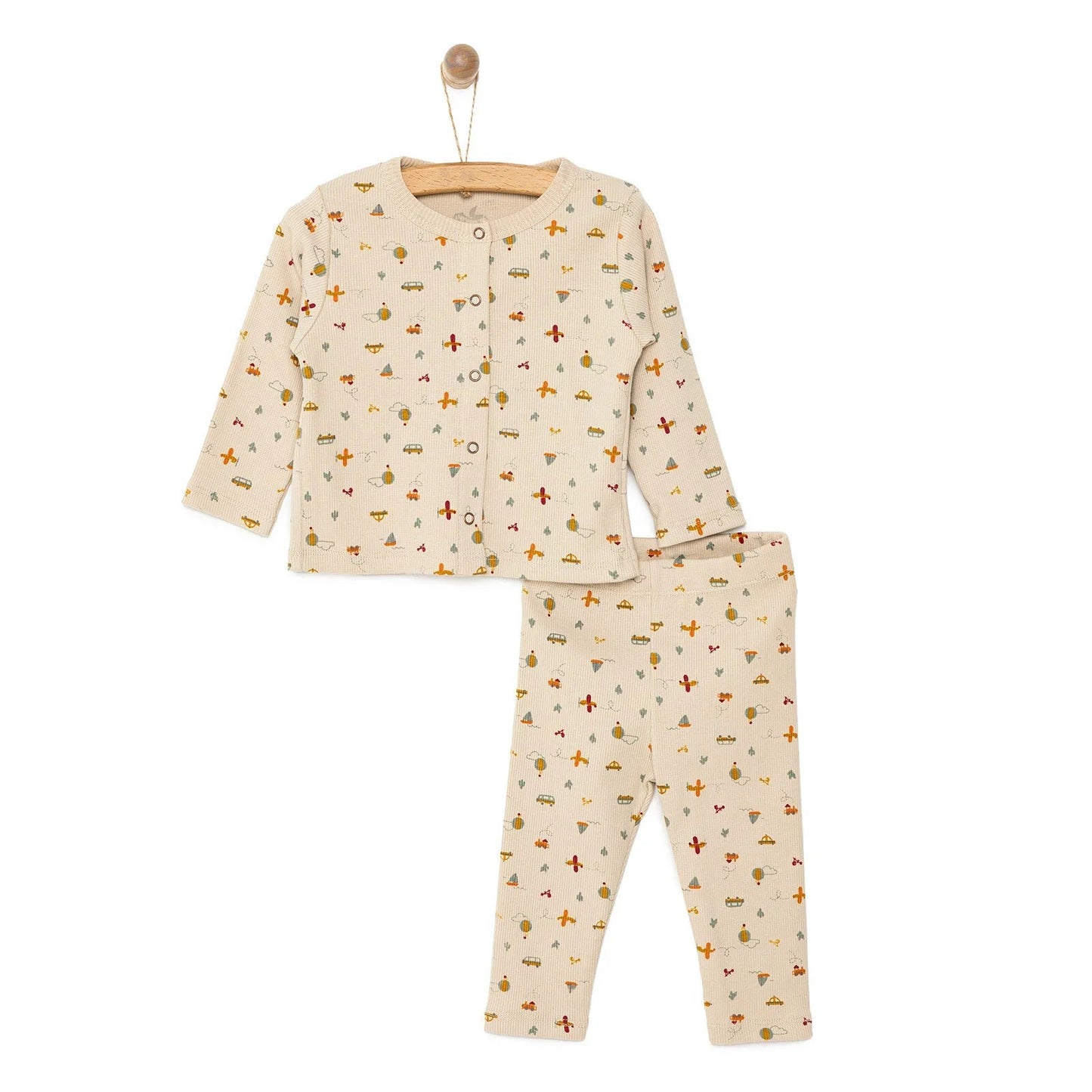 Newborn Fashion Club Sweatshirt - Beige - mezetto ebebek ebebek