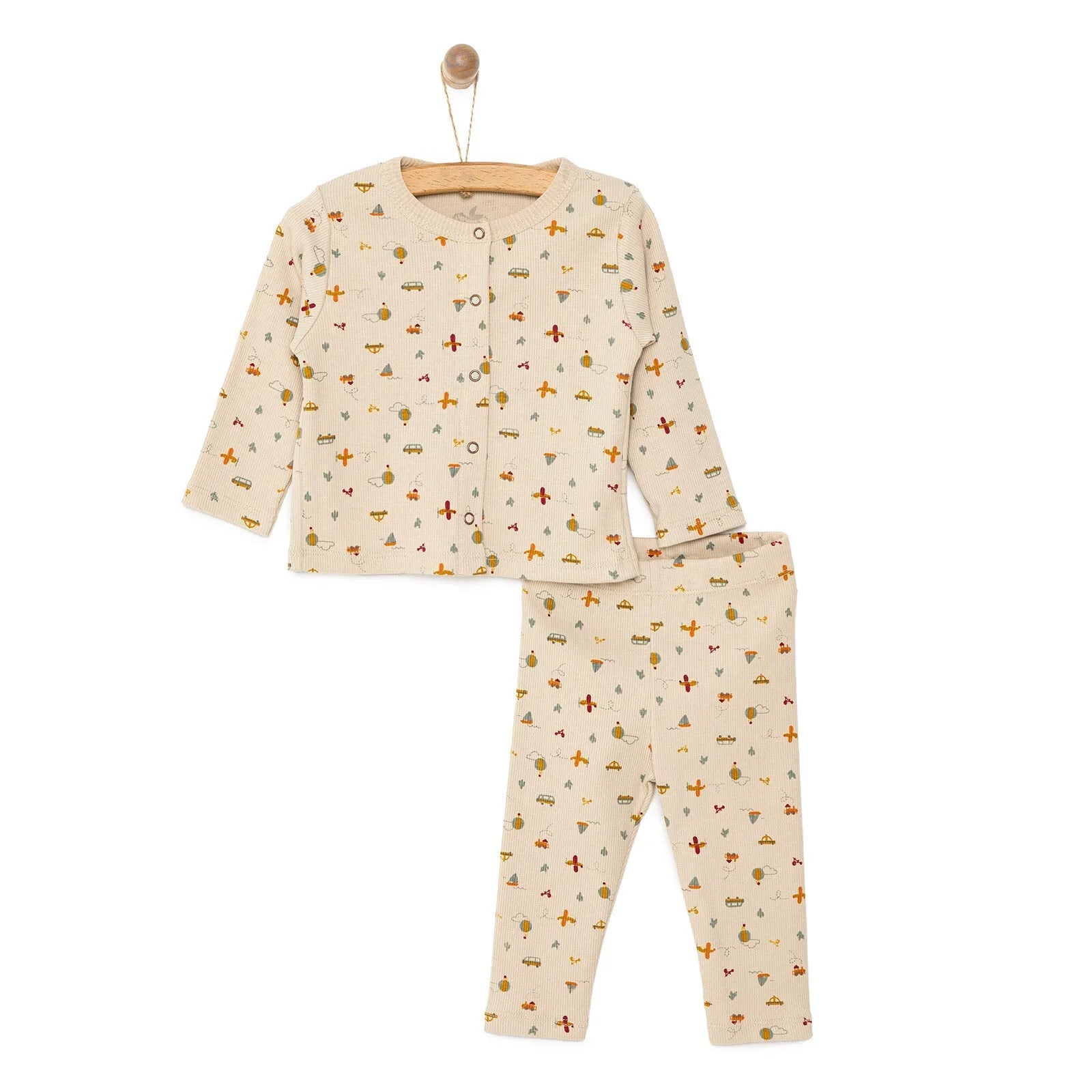 Newborn Fashion Club Sweatshirt - Beige - mezetto ebebek ebebek