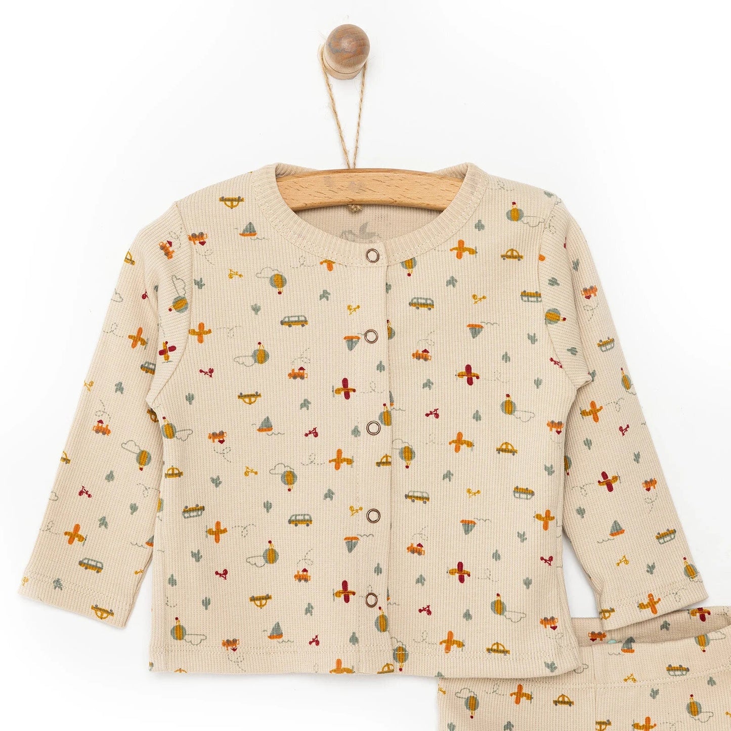 Newborn Fashion Club Sweatshirt - Beige - mezetto ebebek ebebek