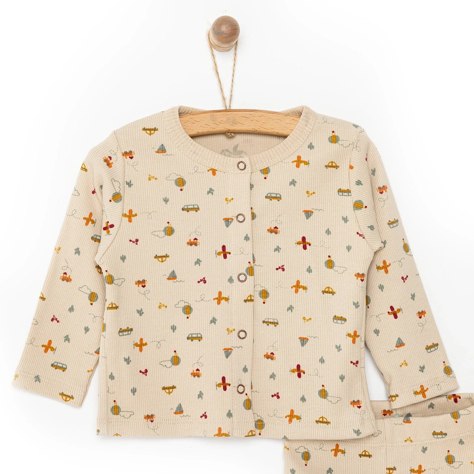 Newborn Fashion Club Sweatshirt - Beige - mezetto ebebek ebebek